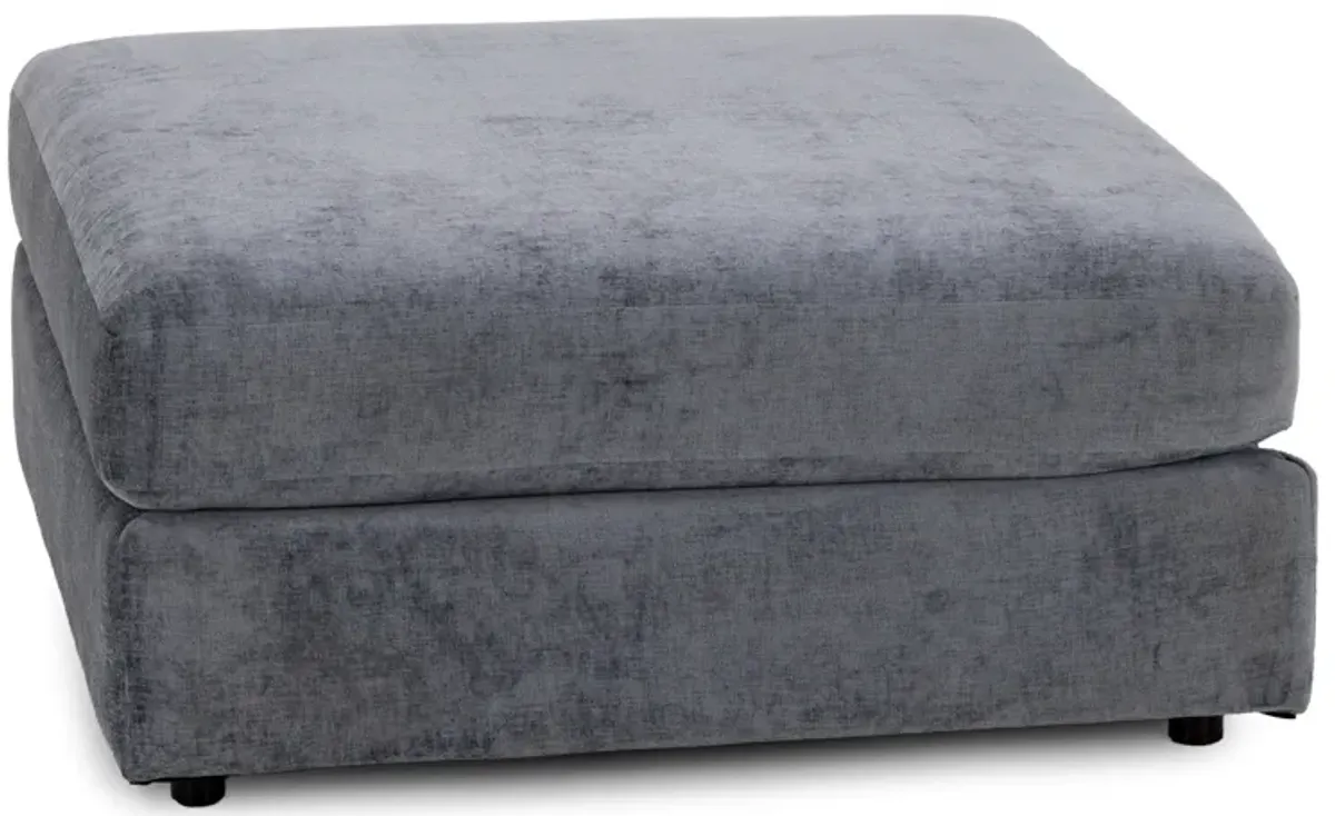 Elsa Ottoman in Steel