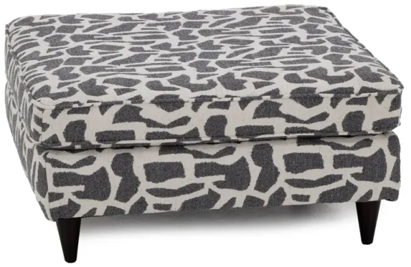 Elsa Cocktail Ottoman in Charcoal