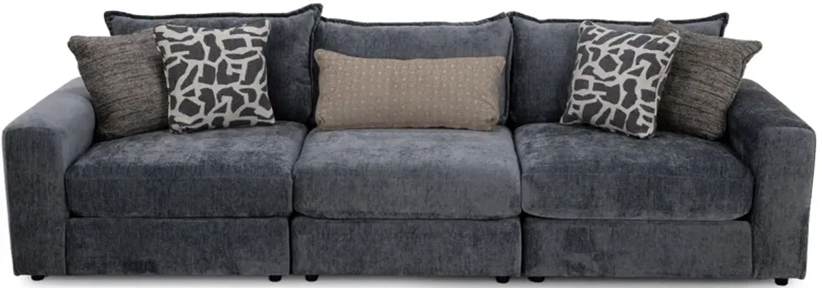 Elsa 3-Pc. Sofa in Steel