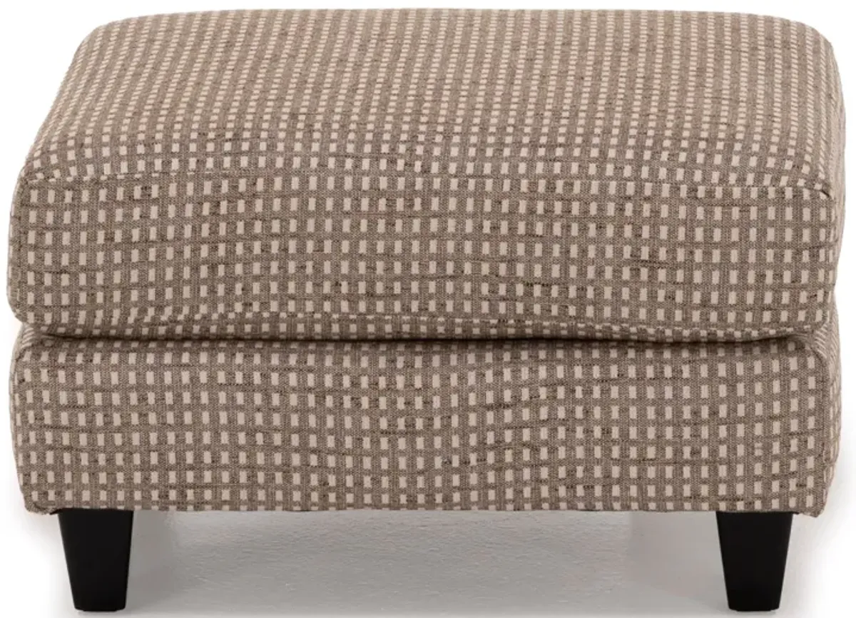Elsa Accent Ottoman in Mocha