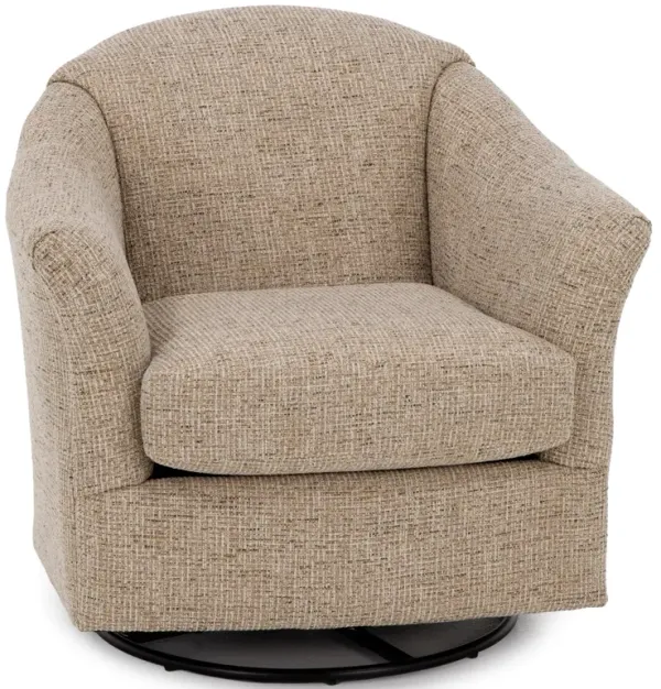 Darby Swivel Gliding Chair in Hickory