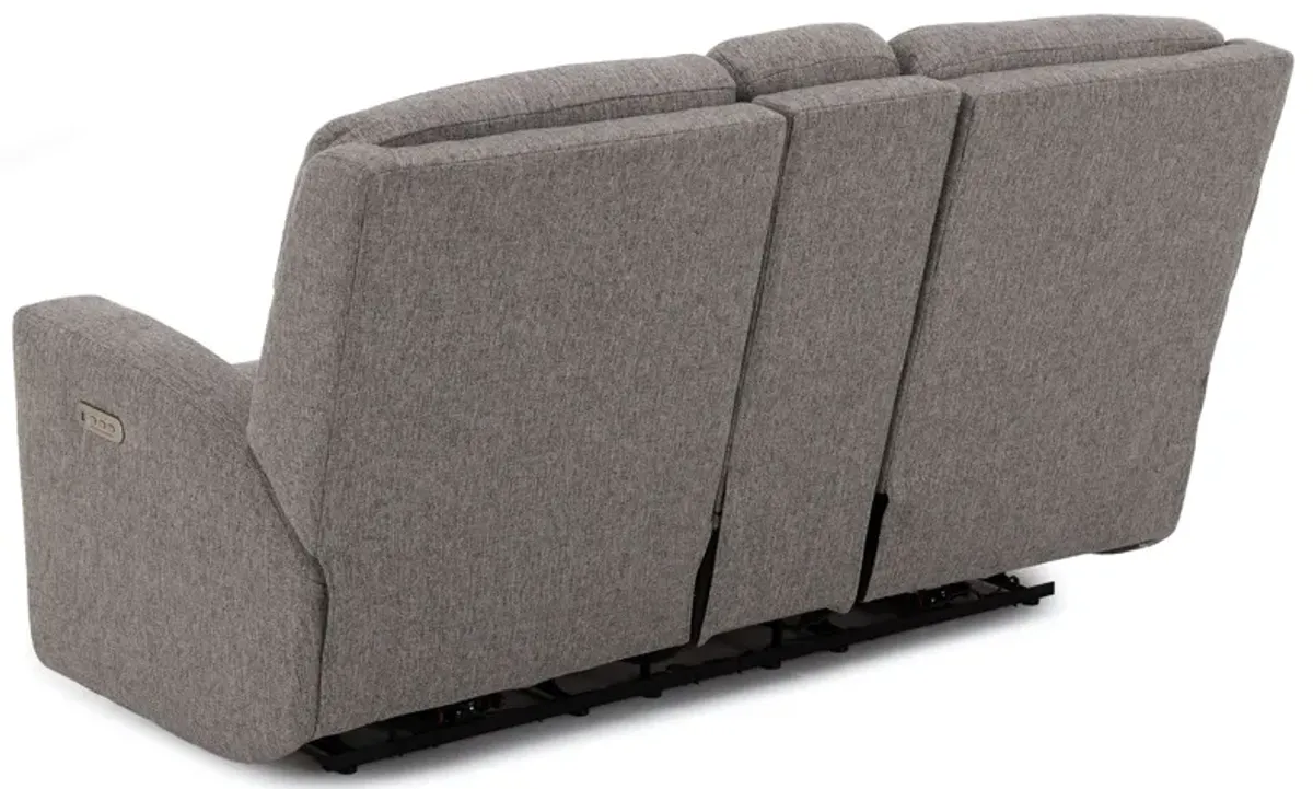 Score Fully Loaded Reclining Console Loveseat