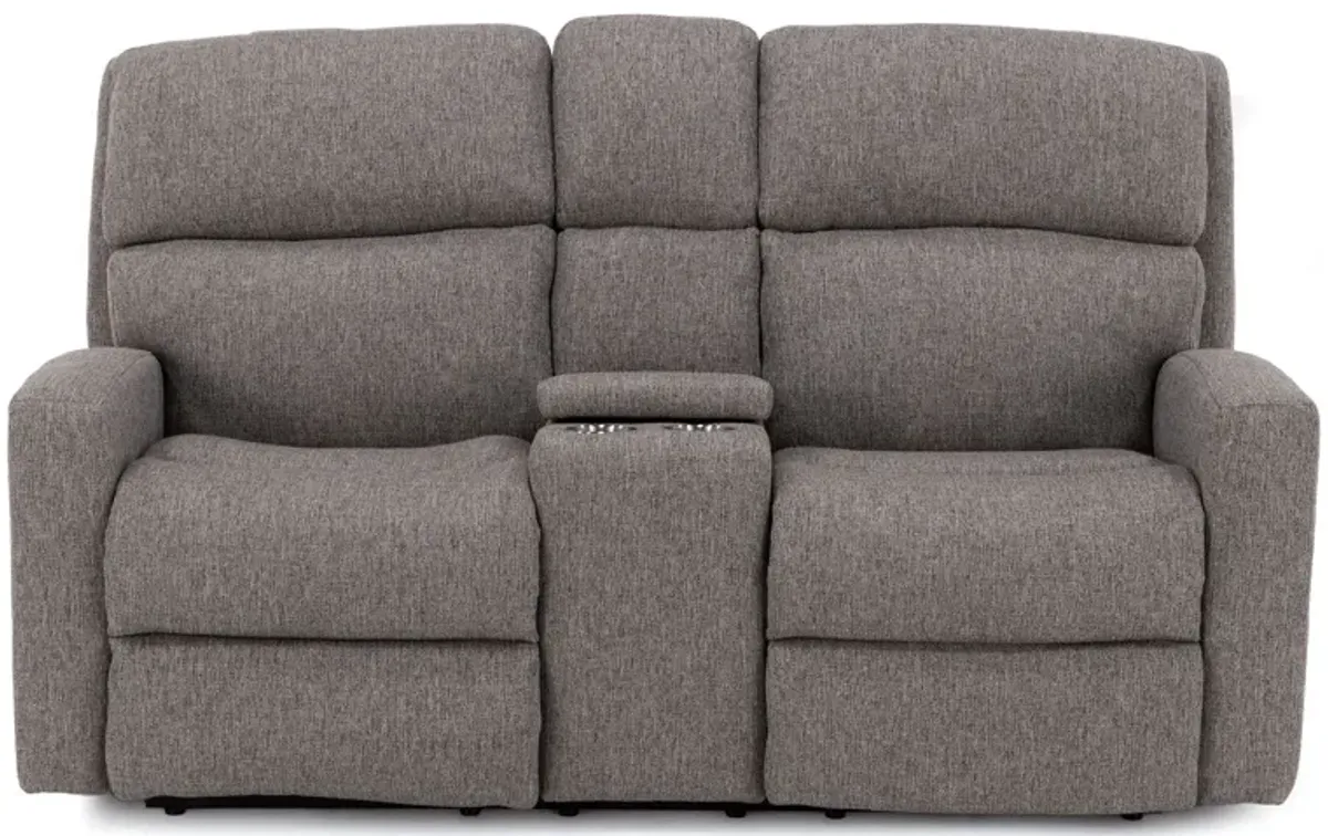 Score Fully Loaded Reclining Console Loveseat