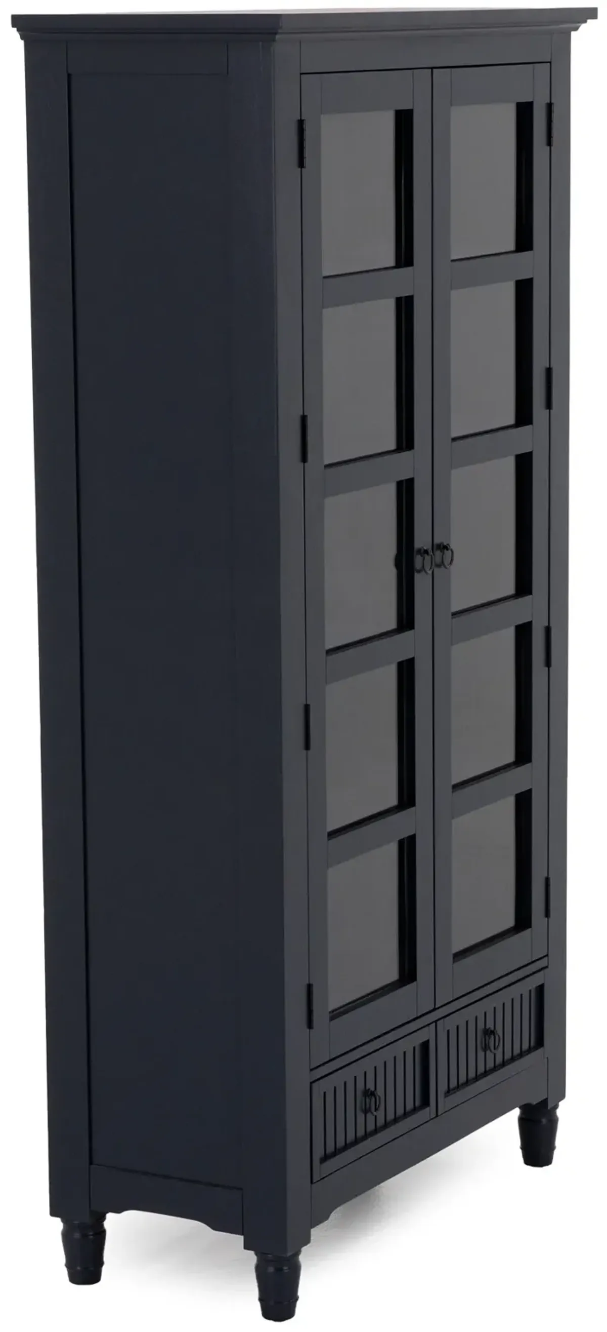 Cotey Navy Tall Display Cabinet