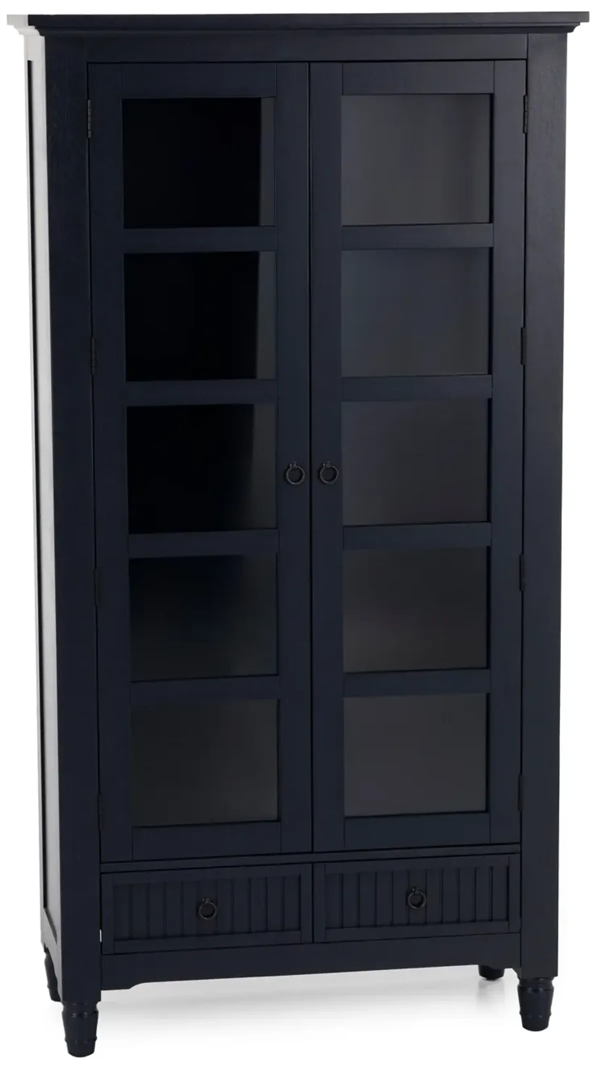 Cotey Navy Tall Display Cabinet