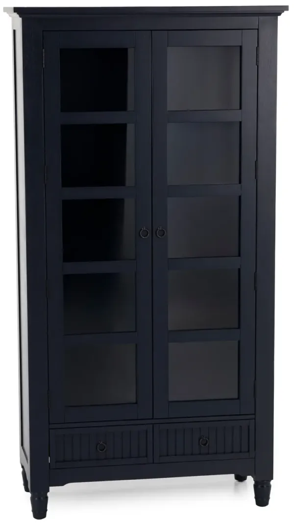 Cotey Navy Tall Display Cabinet