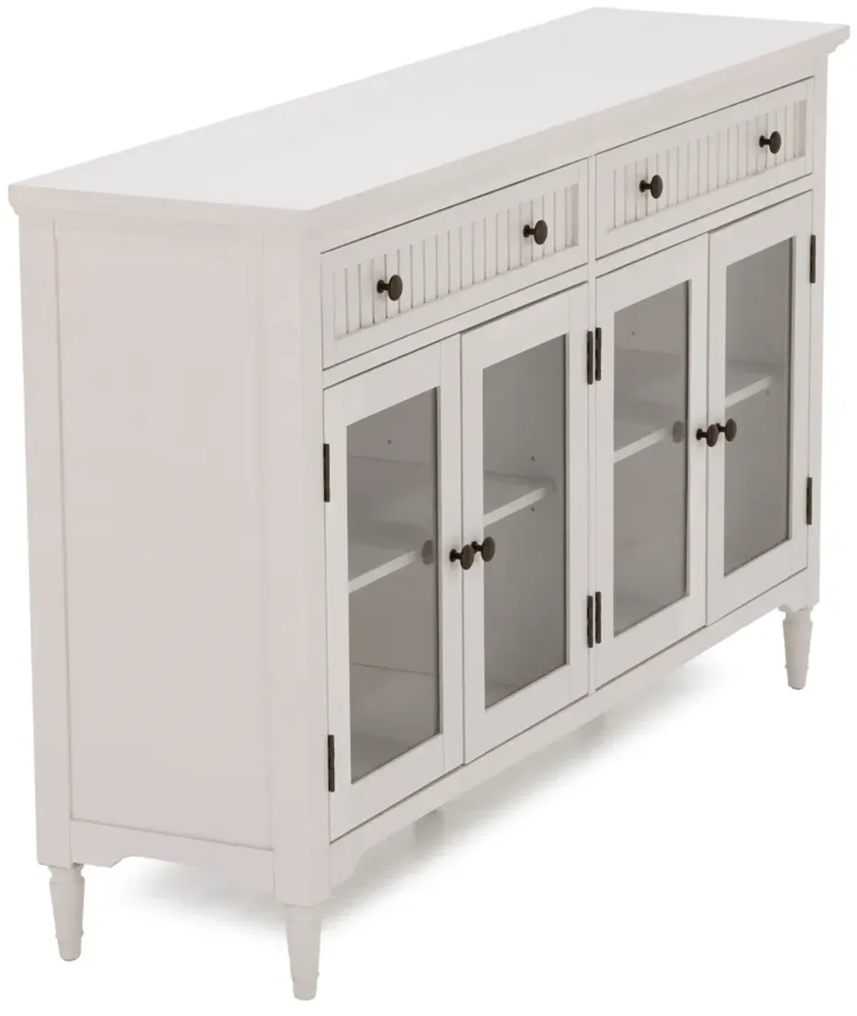 Cotey White 4 Door Accent Cabinet
