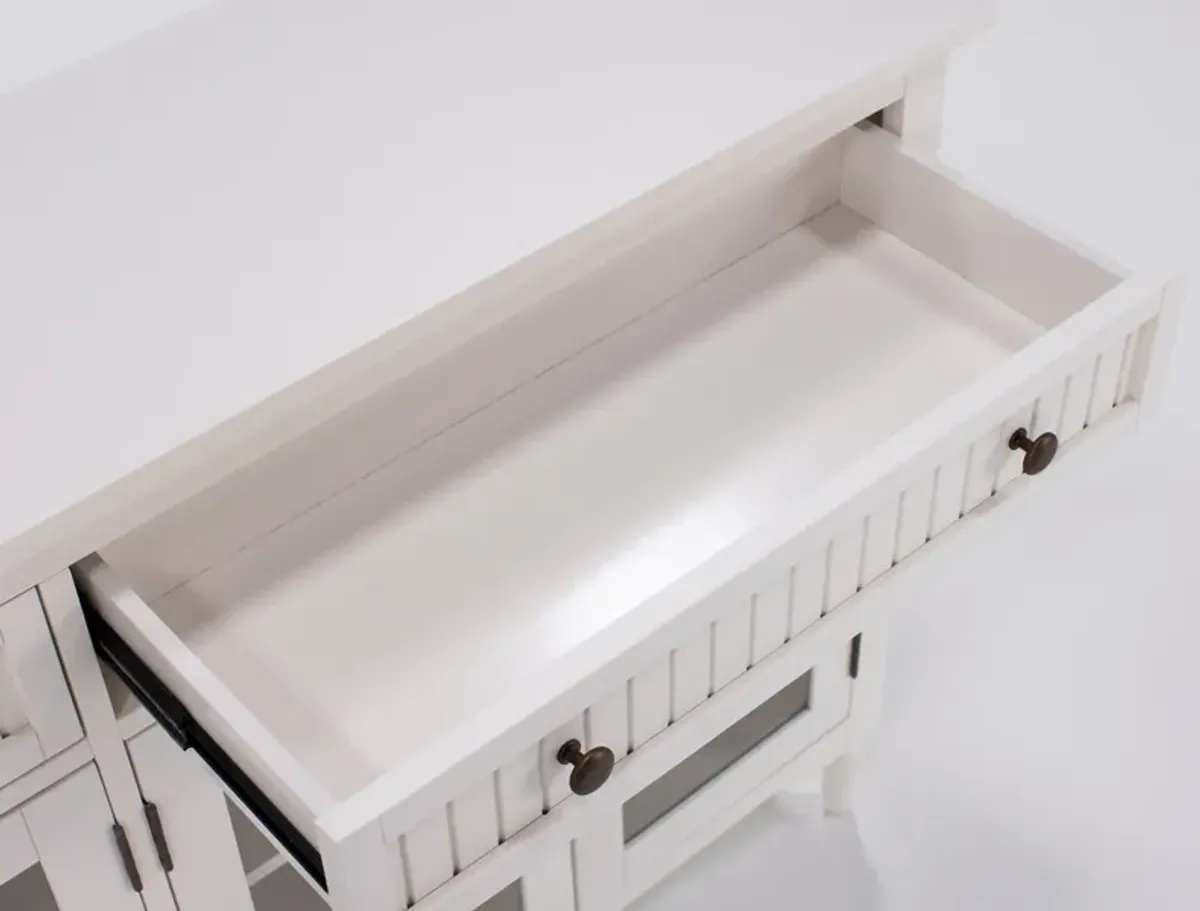 Cotey White 4 Door Accent Cabinet