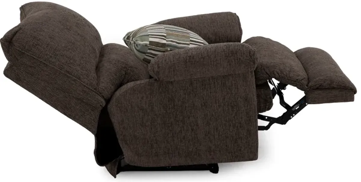 Leonardo Power Recliner in Chocolate