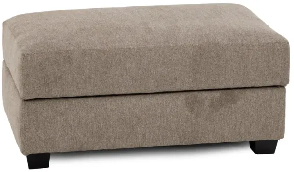 Autumn Wide Storage Ottoman in Taupe