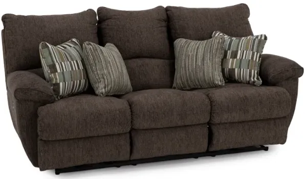 Leonardo Power Reclining Sofa in Chocolate