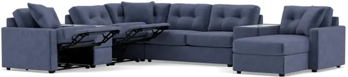 Drew & Jonathan Home Modular One 7-Pc. Wall Saver Power Reclining Sectional With Memory Foam Sleeper