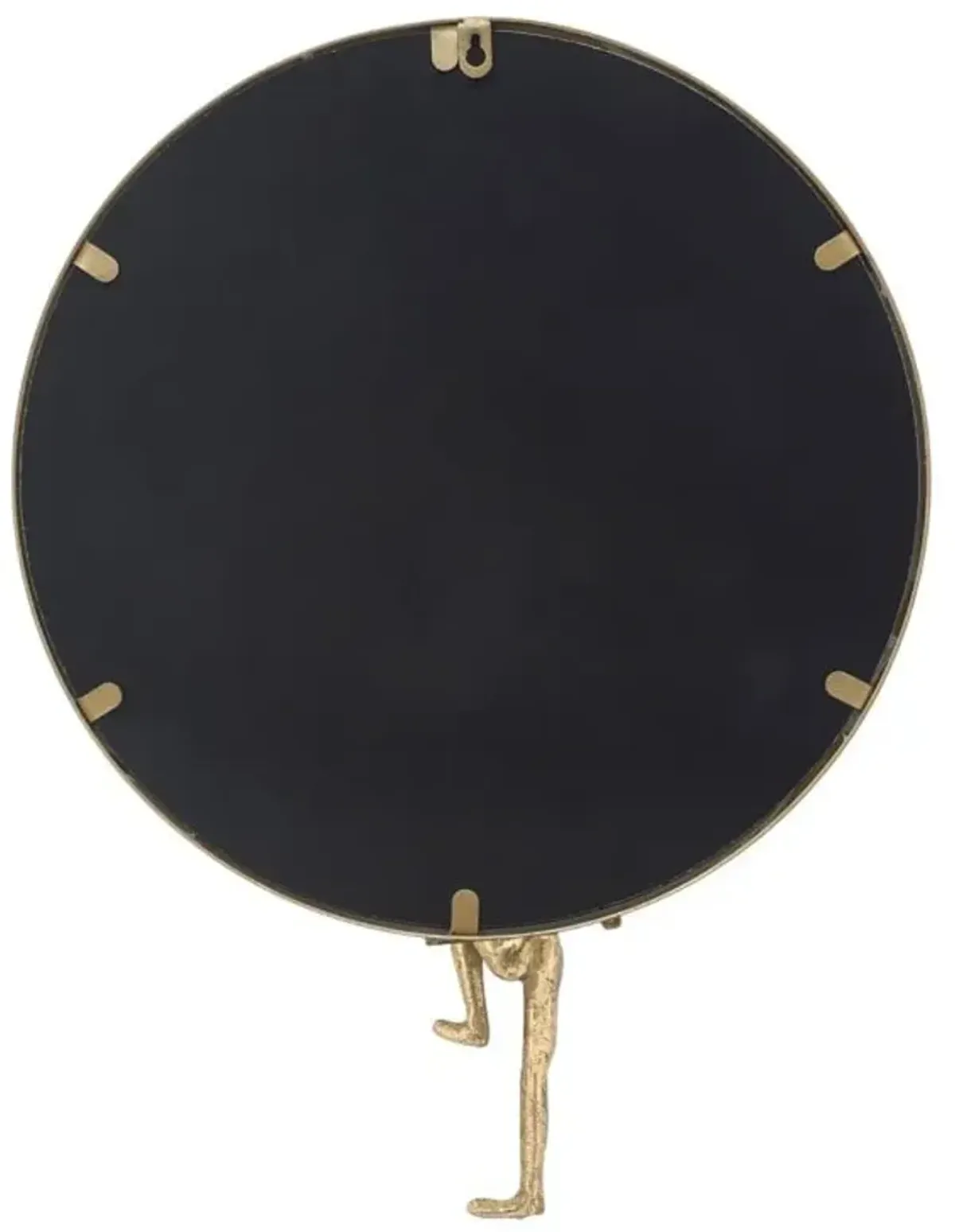 Gold Wall Mirror with Man 18"W x 24"H