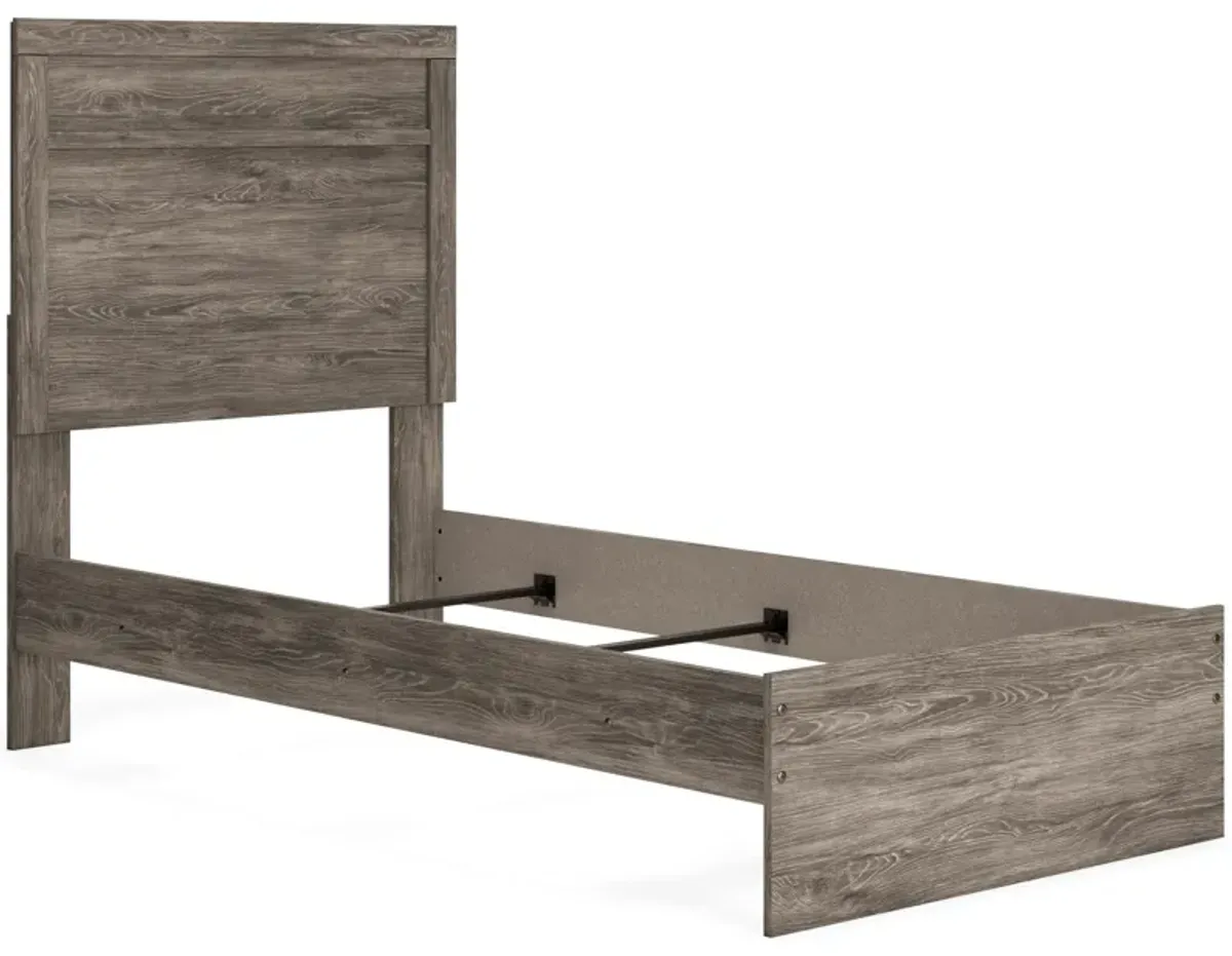 Essentials Twin Panel Bed Grey