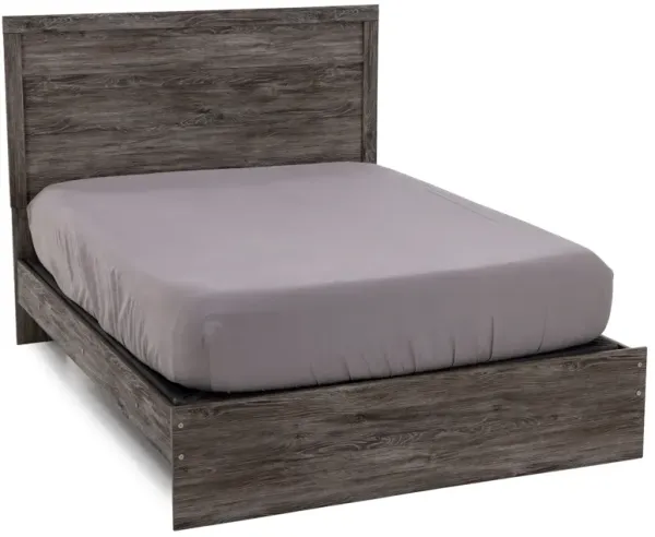 Essentials King Panel Bed Grey