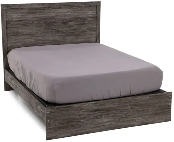Essentials Full Panel Bed Grey