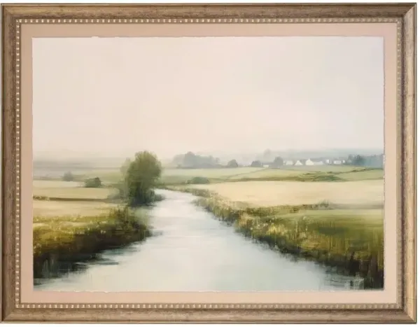 Scenic Stream Framed Print Under Glass 60"W x 46"H