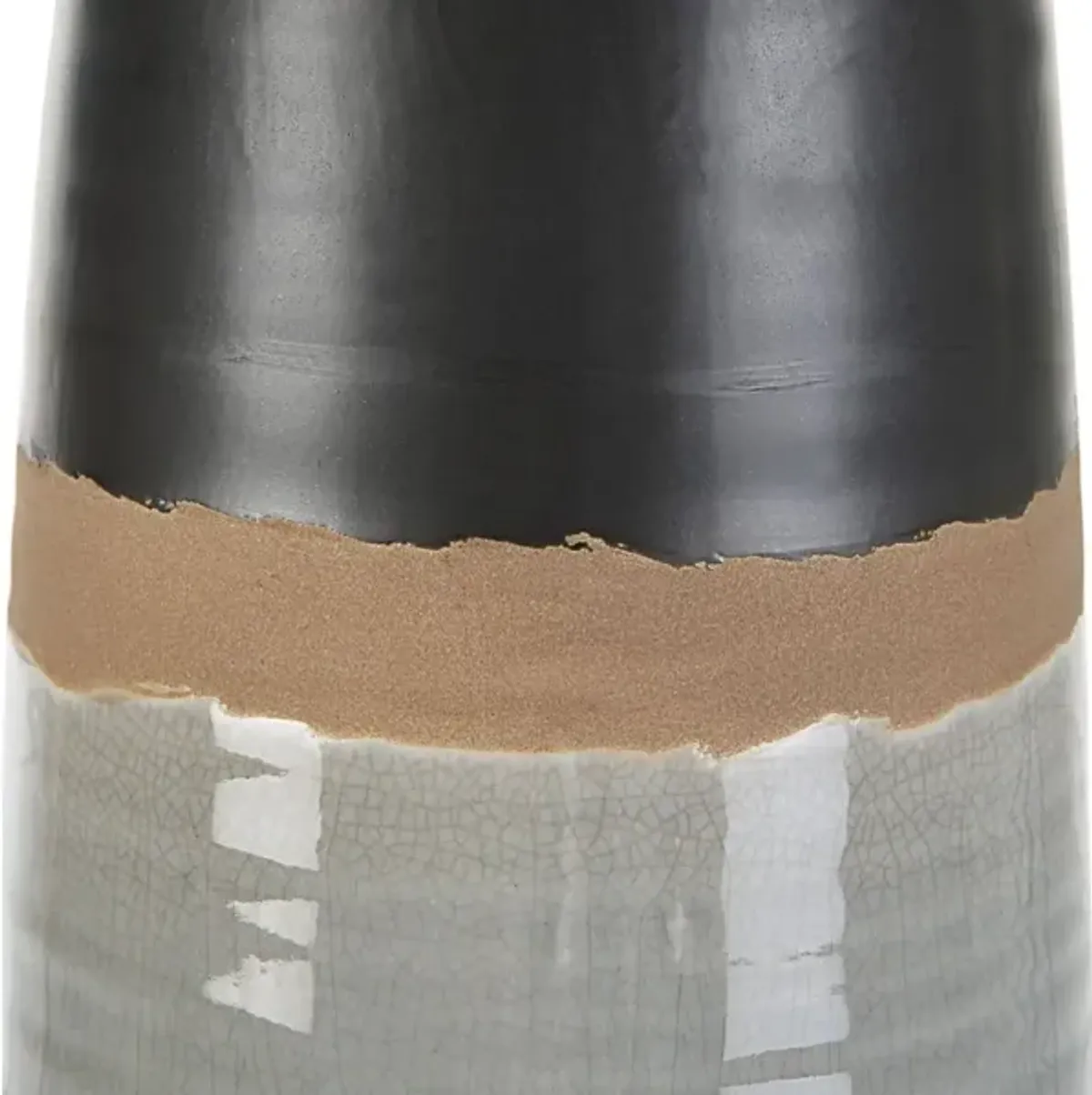 Grey and Black Ceramic Table Lamp 26"H