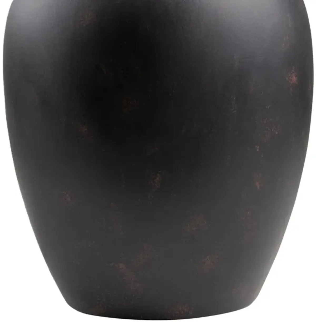 Black Ceramic Table Lamp 25"H