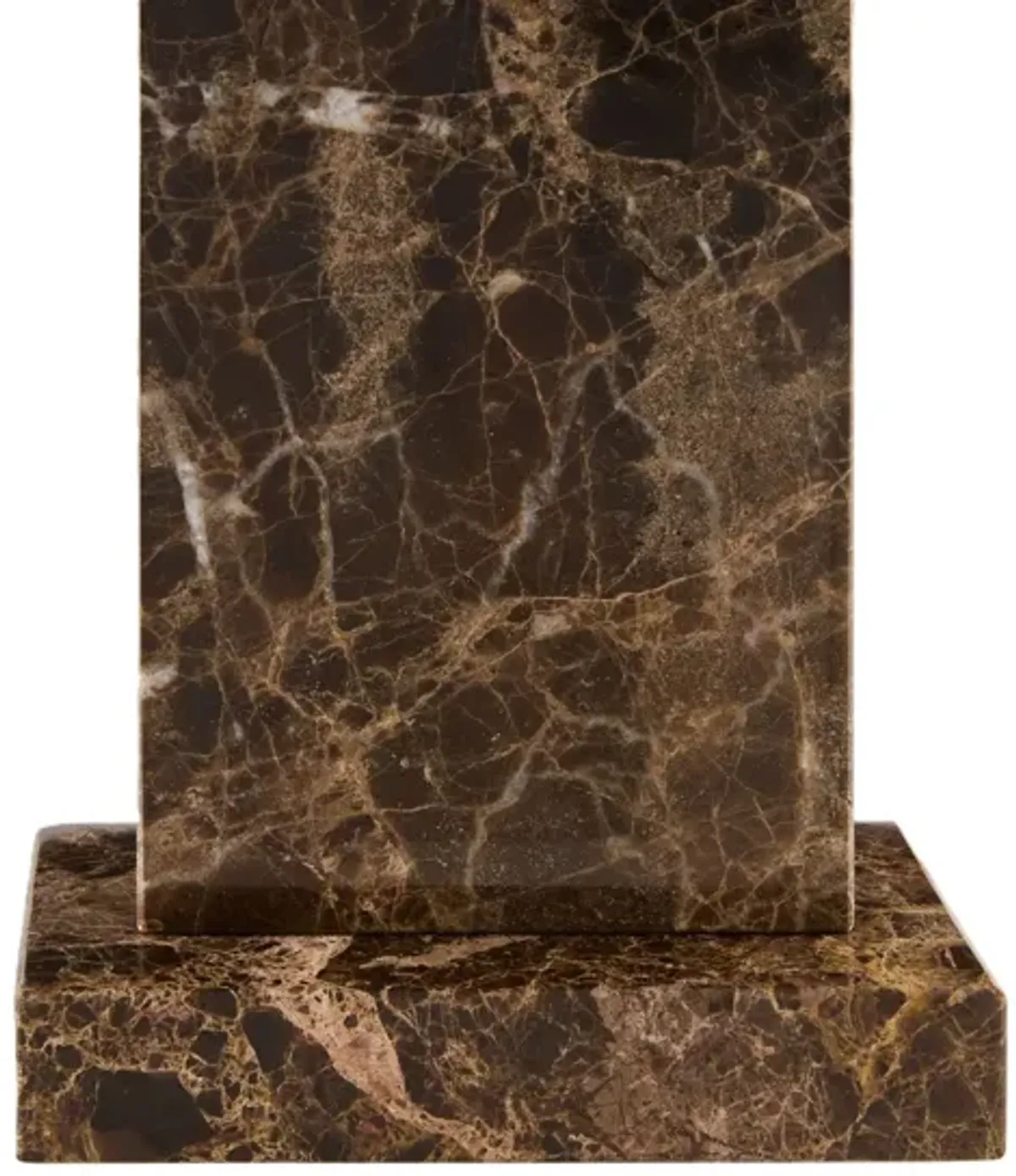 Brown Marble Table Lamp 29"H