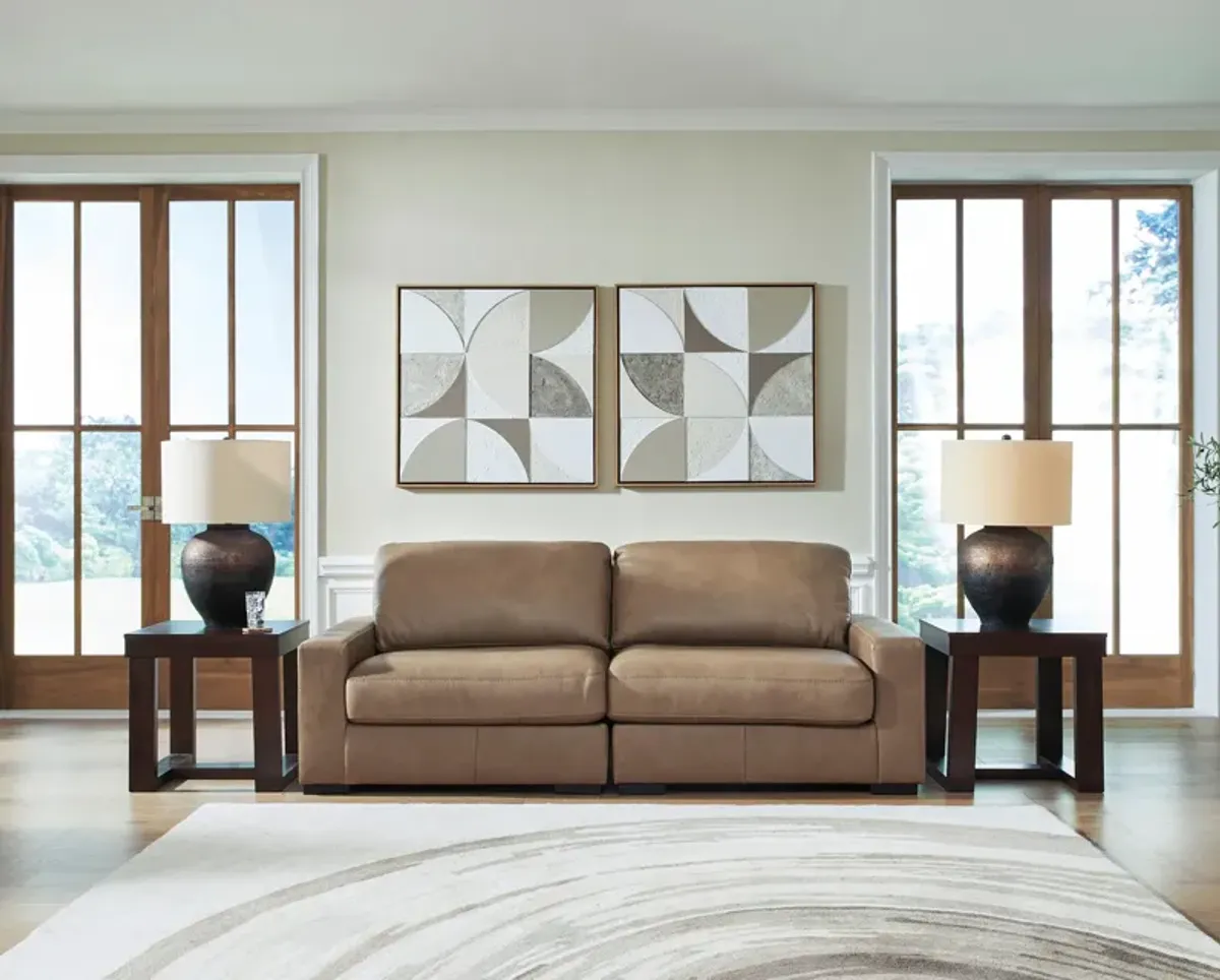 Alexa 2-Pc. Leather Loveseat