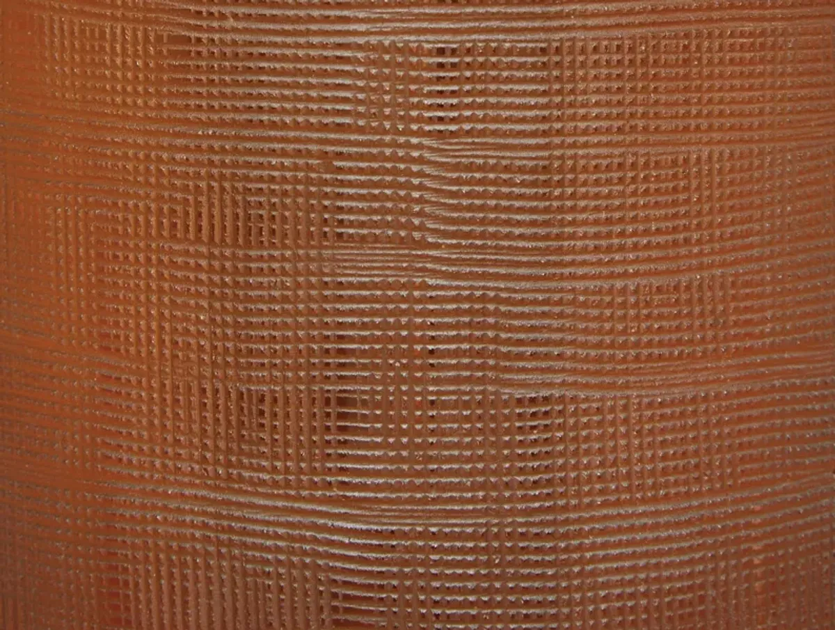 Amber Glass Table Lamp 27"H