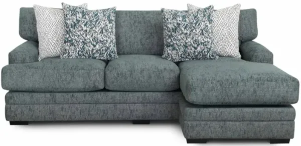 Larken Reversible Chaise Sofa in Teal