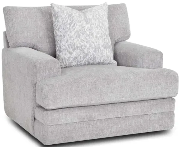 Larken Swivel Chair in Nickel