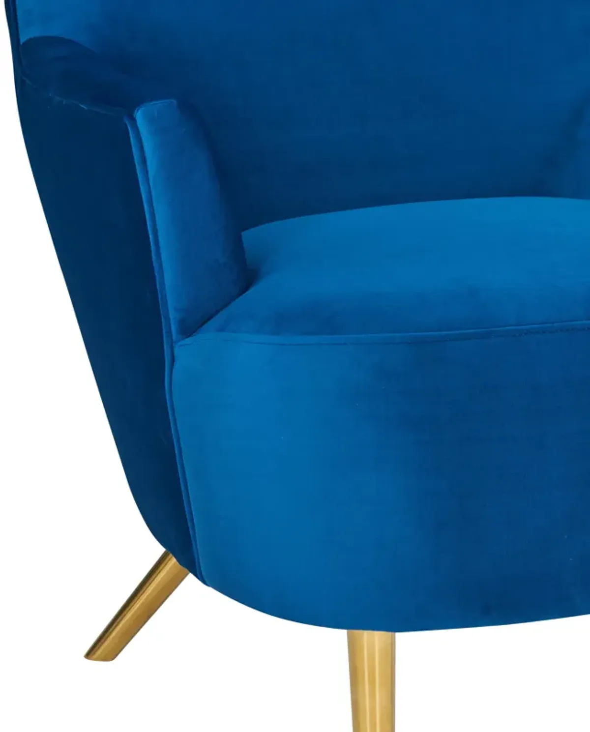 Julia Navy Wingback Chair