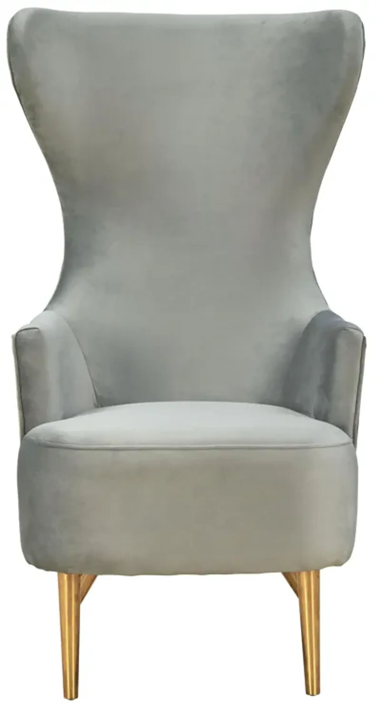 Julia Grey Wingback Chair