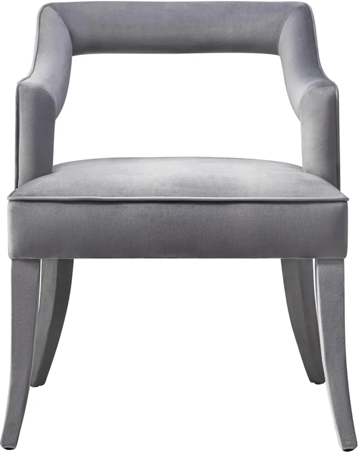 Tiffany Grey Velvet Chair