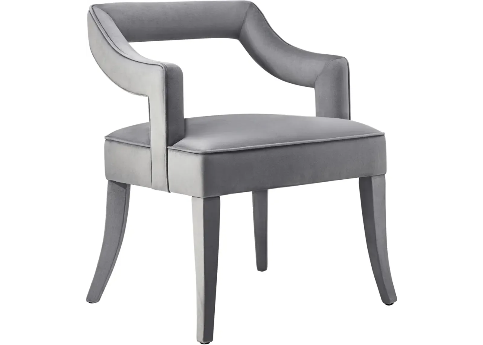 Tiffany Grey Velvet Chair