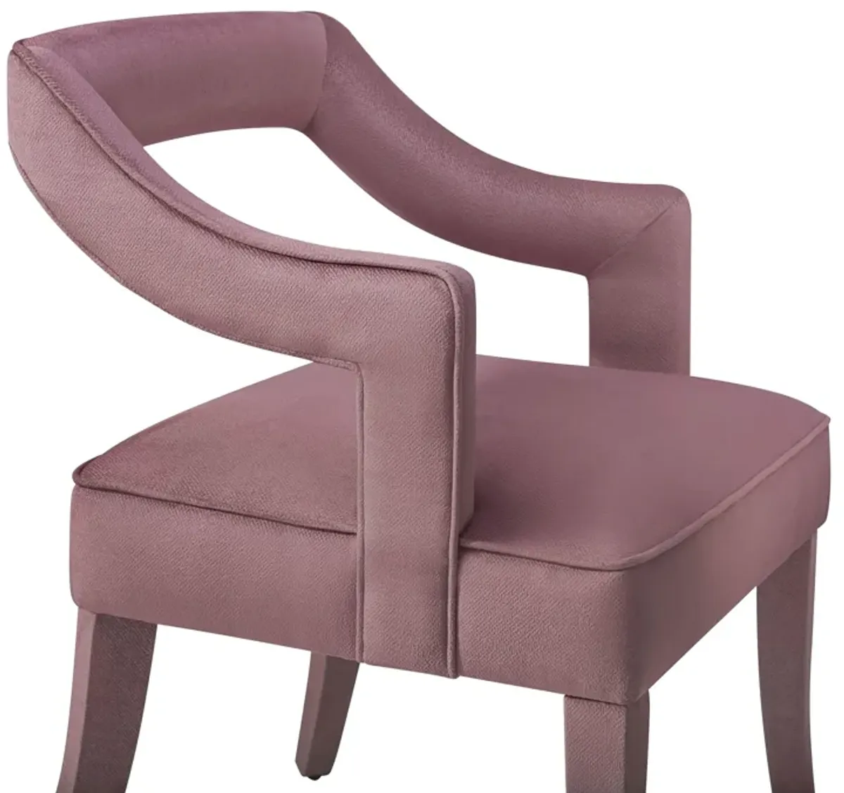 Tiffany Pink Slub Velvet Chair