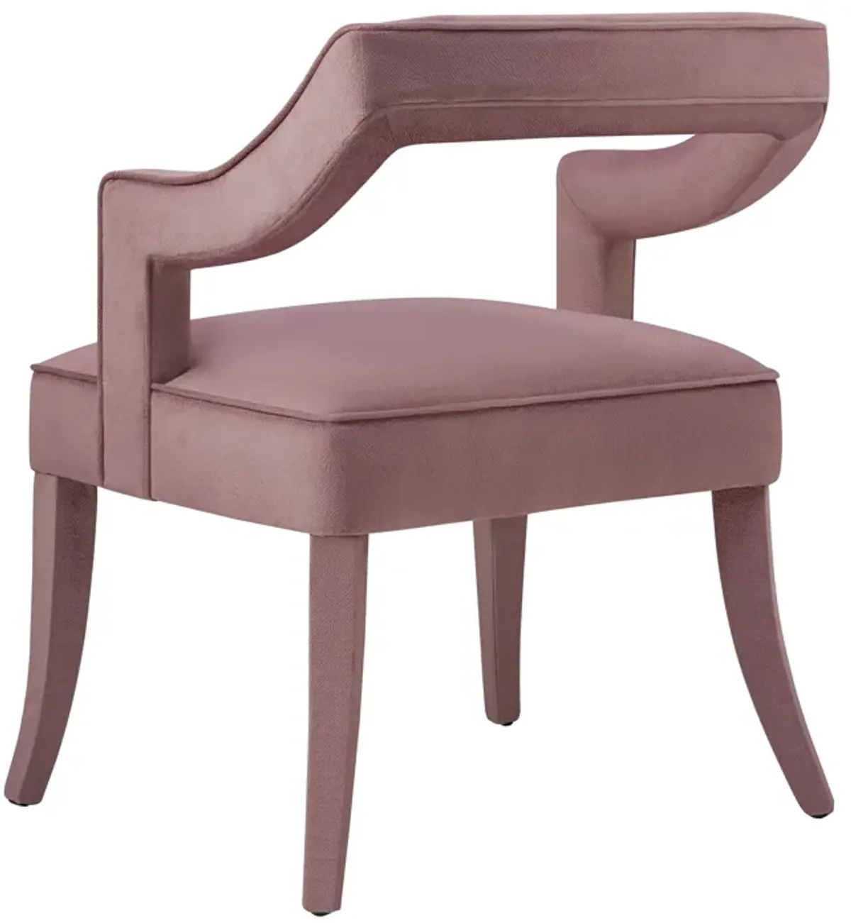 Tiffany Pink Slub Velvet Chair