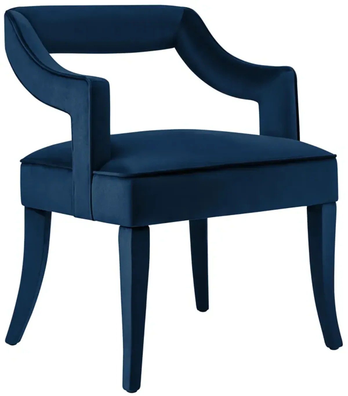 Tiffany Navy Velvet Chair