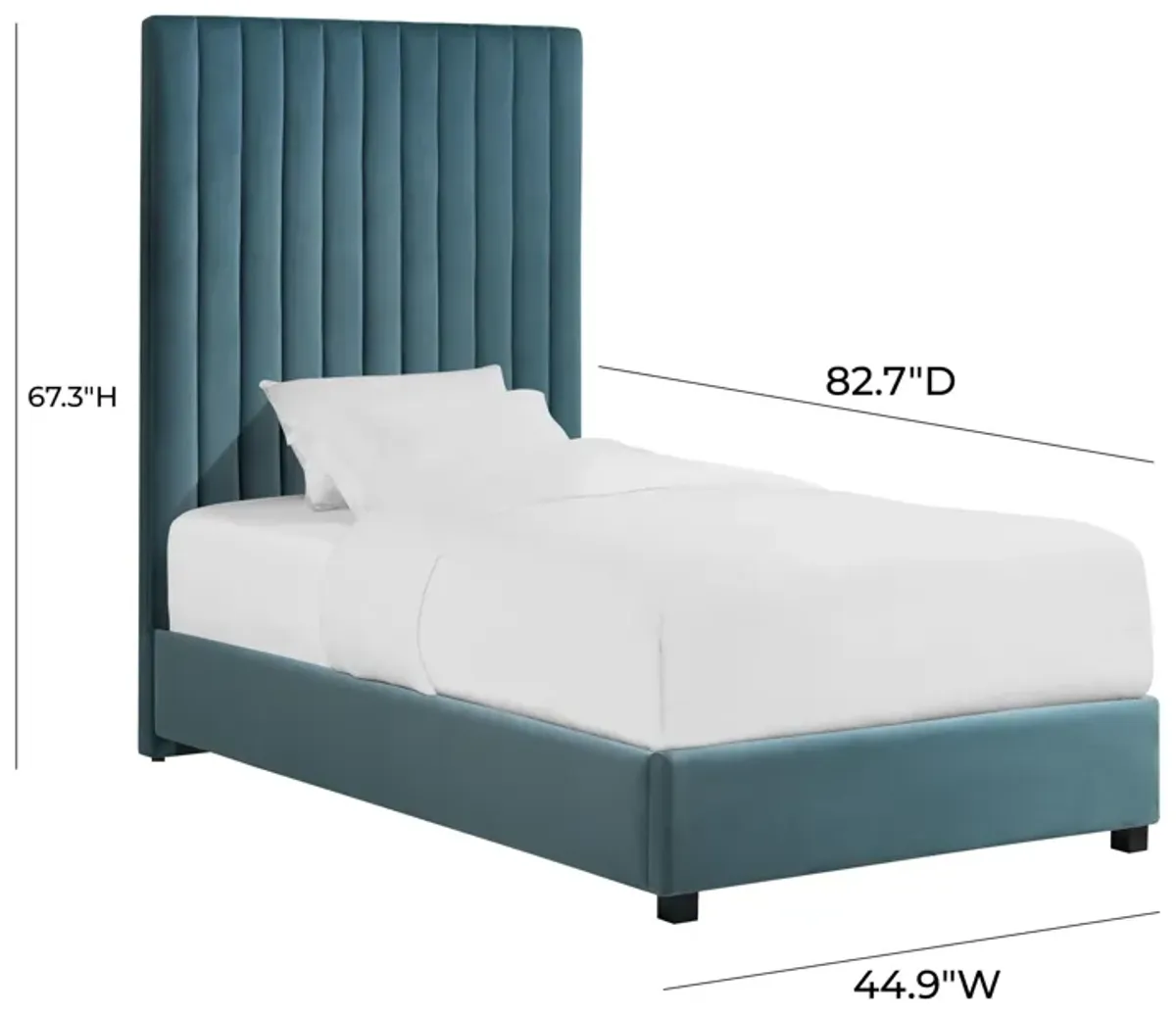 Arabelle Sea Blue Bed in Twin