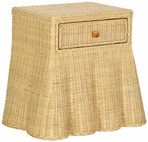 Pentra Natural Rattan Nightstand