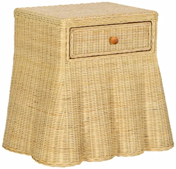 Pentra Natural Rattan Nightstand