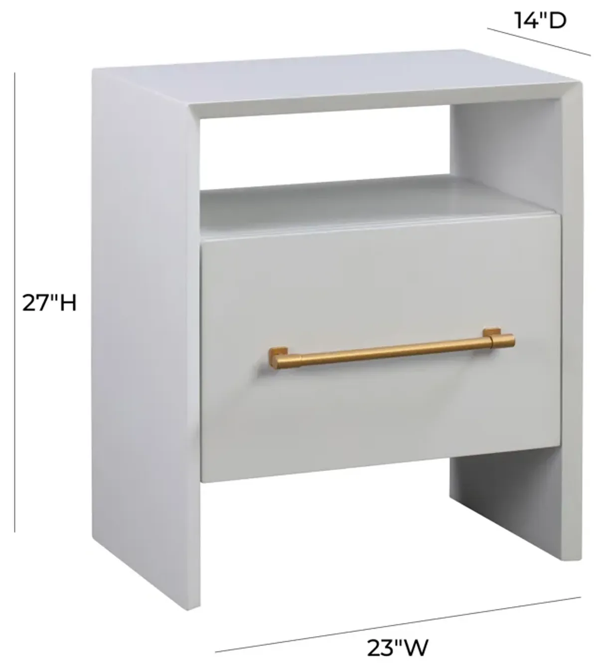 Libre White Nightstand