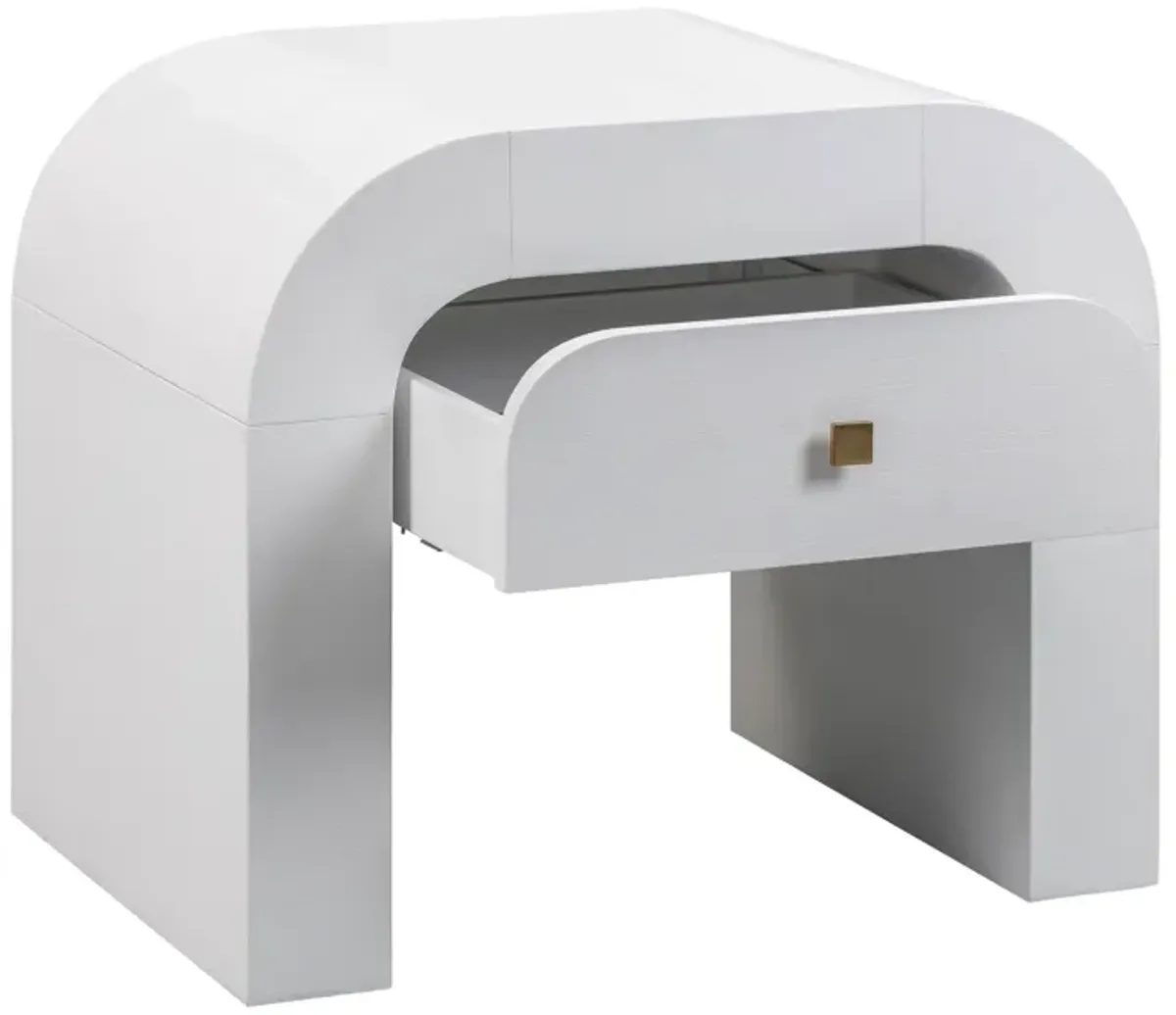 Hump White Nightstand