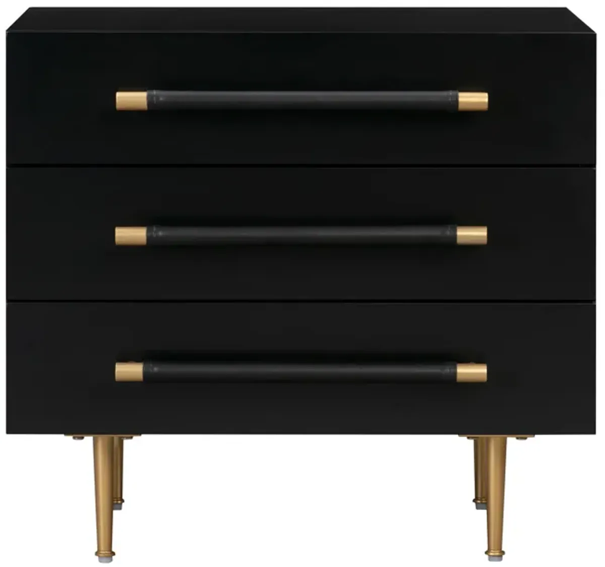 Trident Black Nightstand