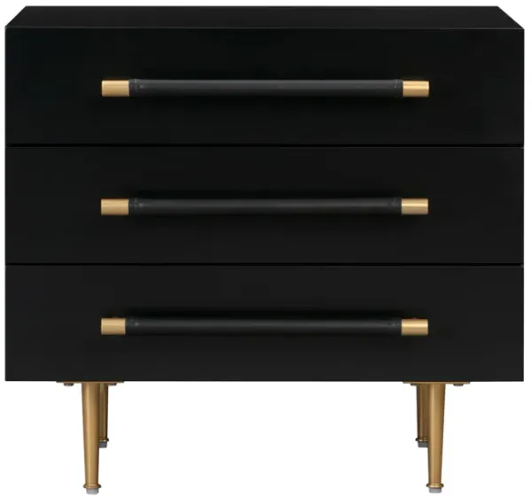 Trident Black Nightstand