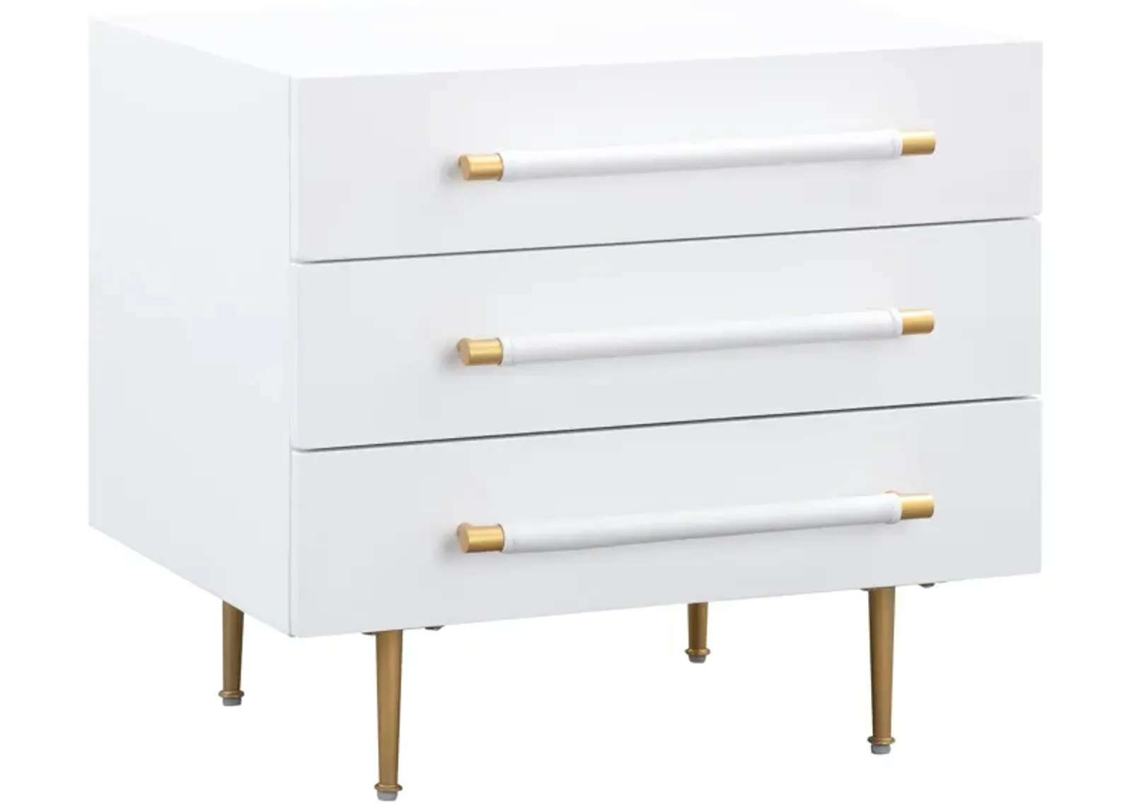 Trident White Nightstand