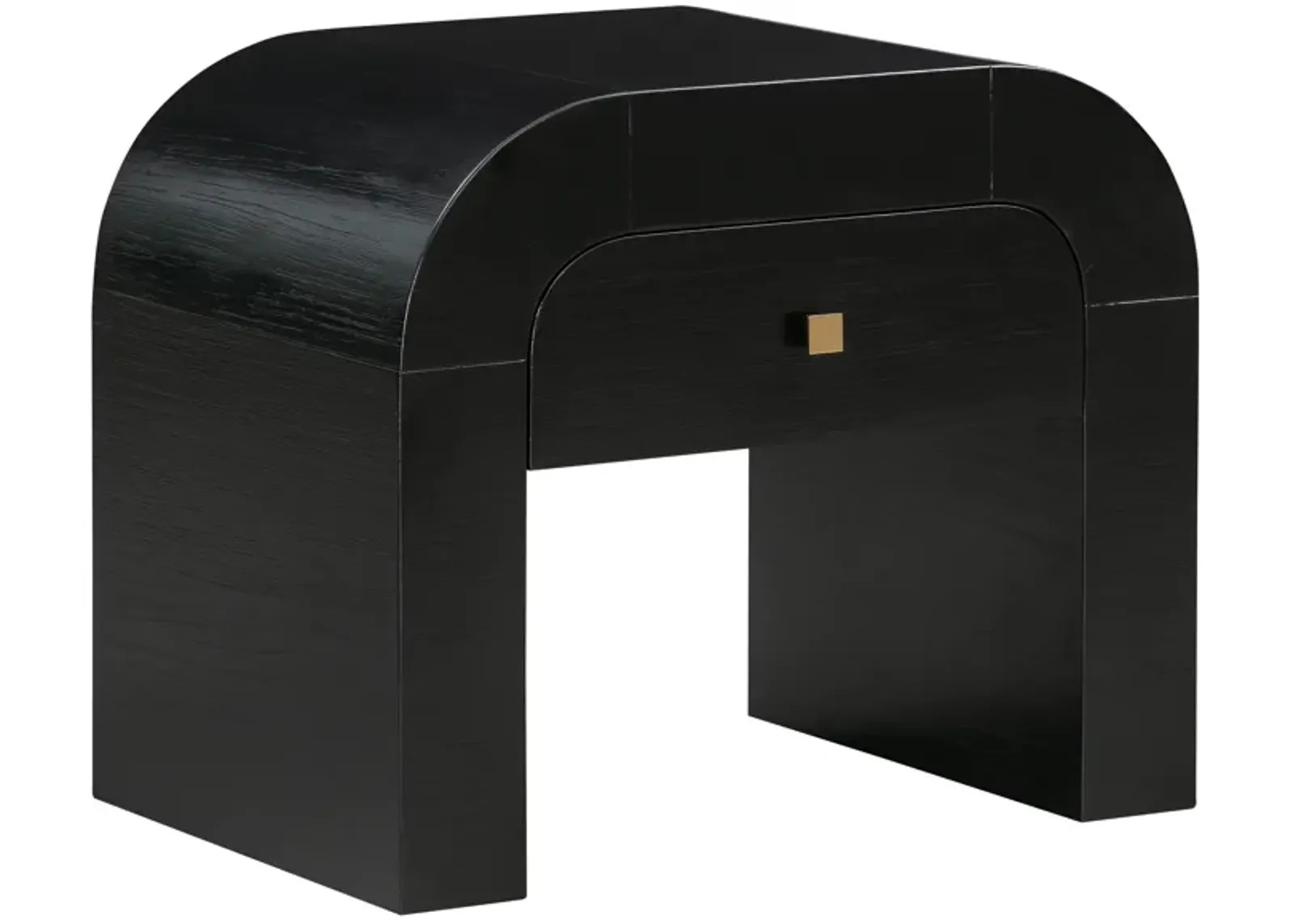 Hump Black Nightstand