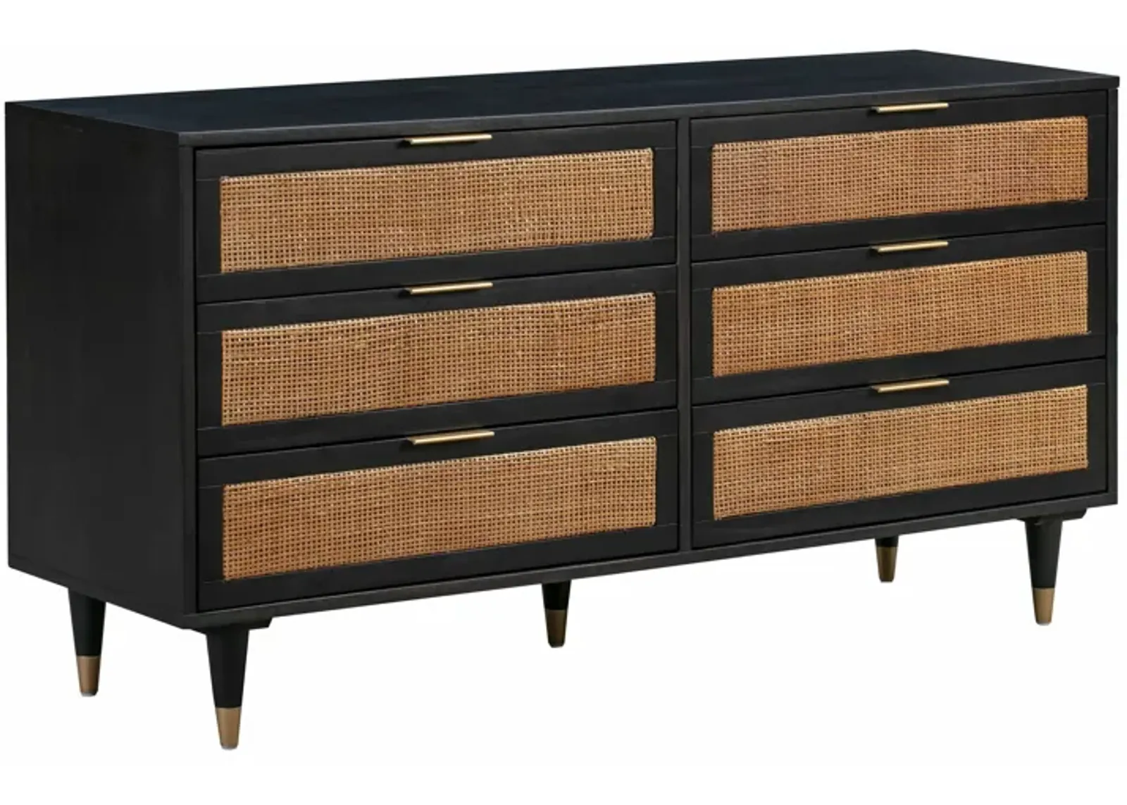 Sierra Noir 6 Drawer Dresser