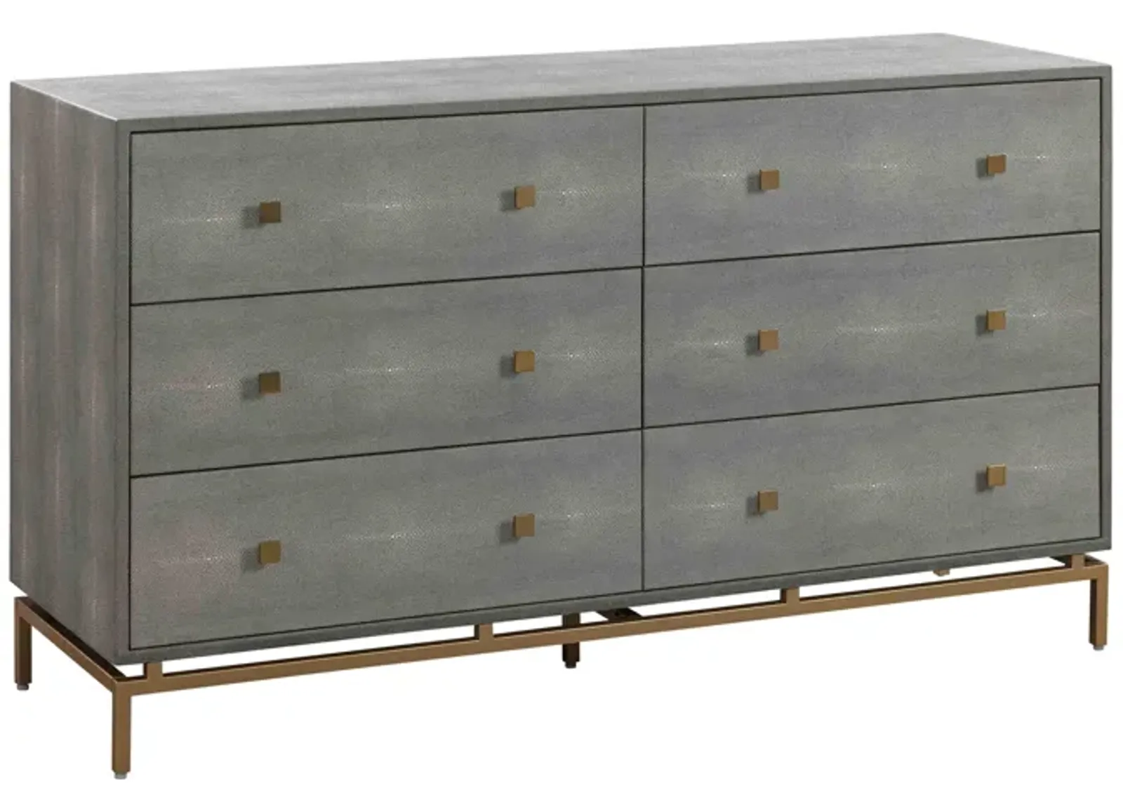 Pesce Shagreen 6 Drawer Dresser