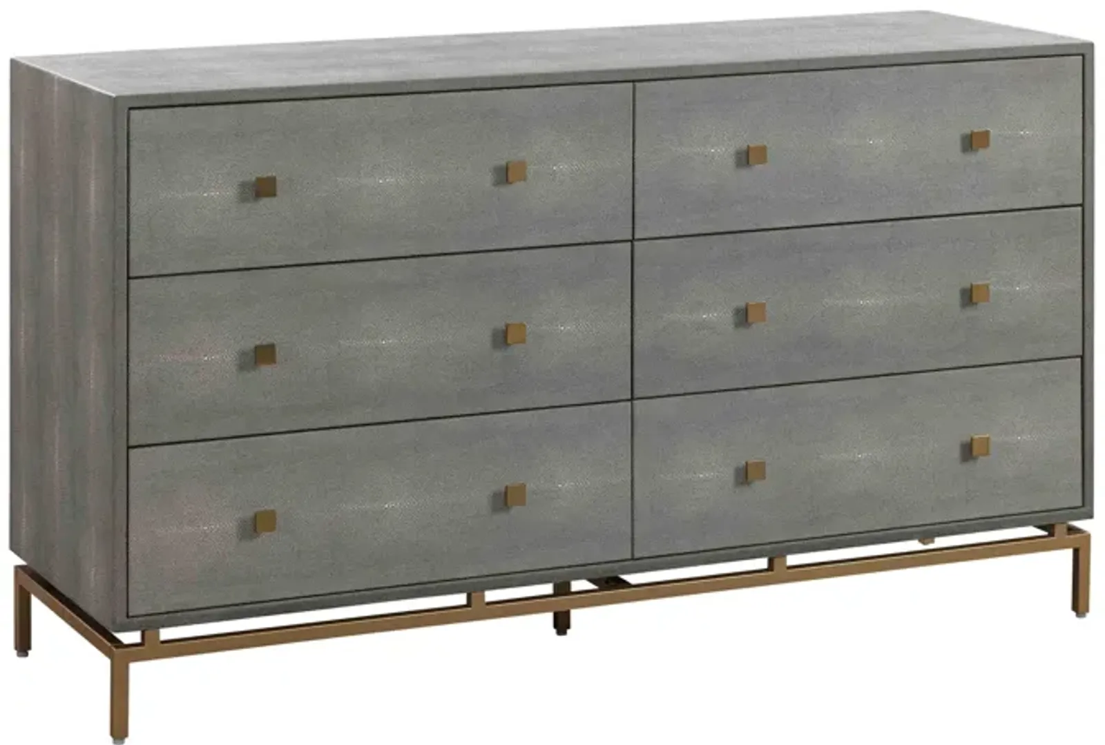 Pesce Shagreen 6 Drawer Dresser