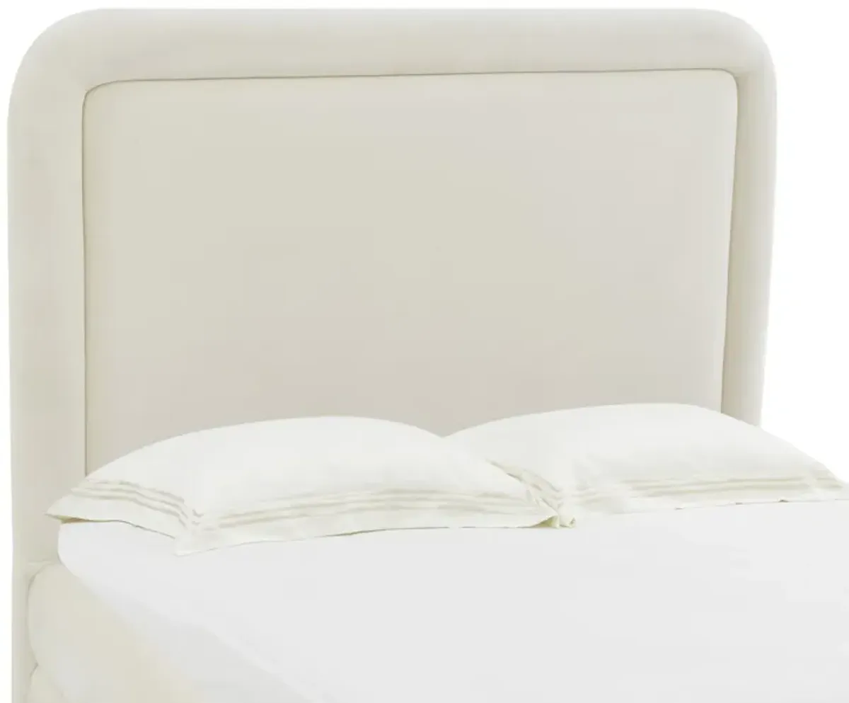 Briella Cream Velvet Bed in King