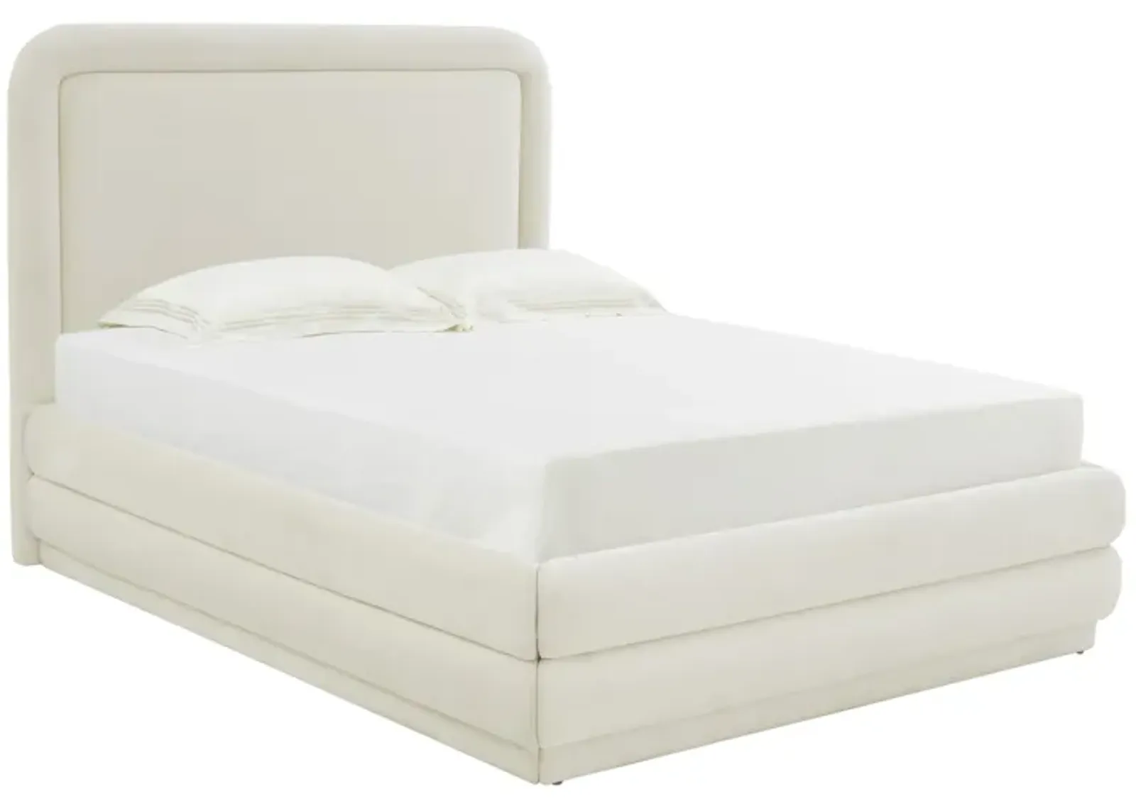 Briella Cream Velvet Bed in King