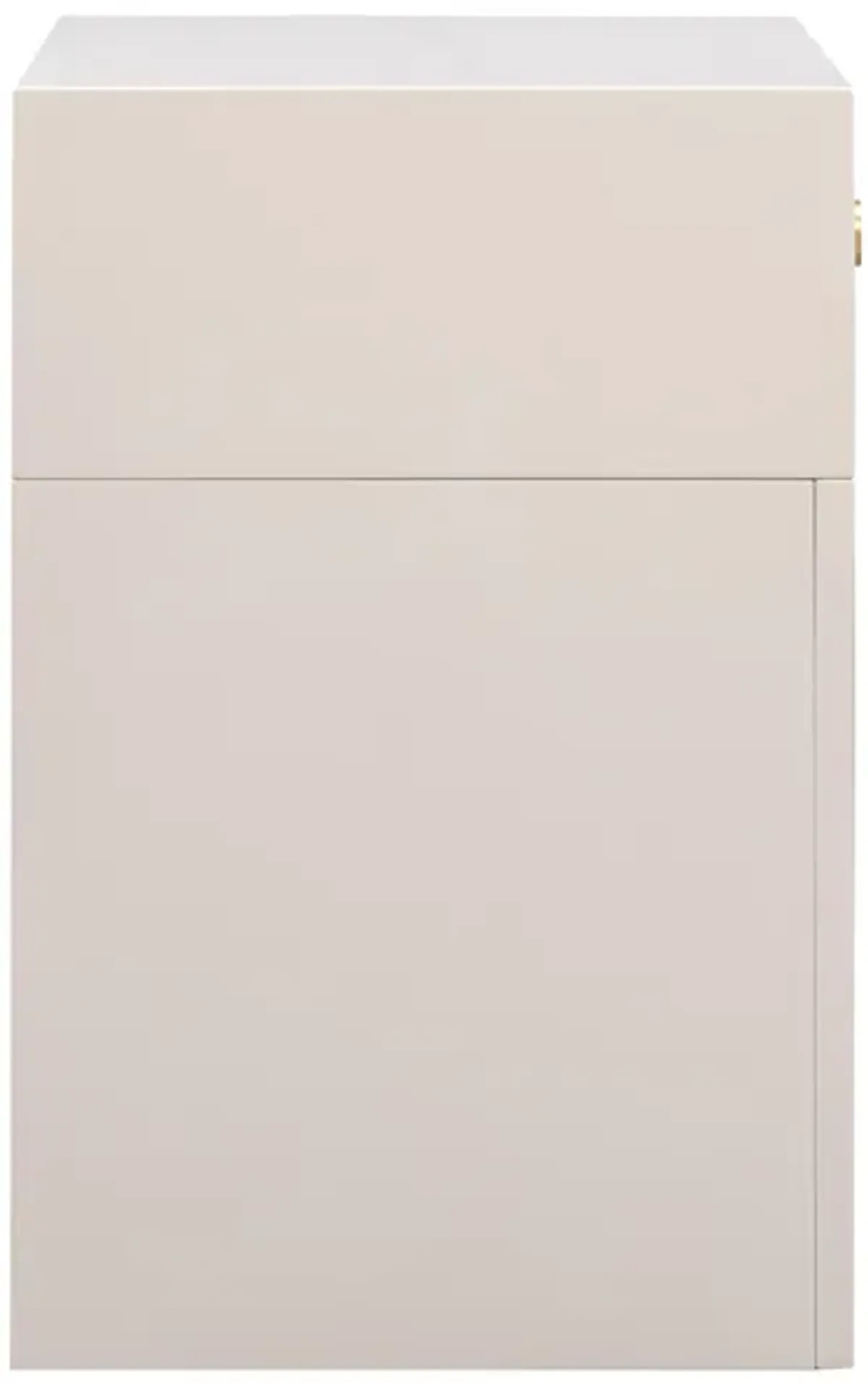 Suzie Cream & Rattan Nightstand